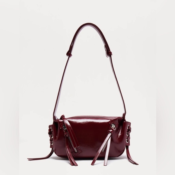 Fashion Nova Handbags - Fashion Nova Burgundy Crossbody Handbag NEW